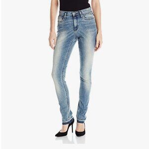 DKNY Manhattan Raw Hem Blue Jeans Size 6